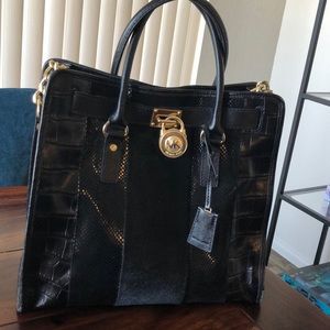 Michael Kors Mixed Media Hamilton Black